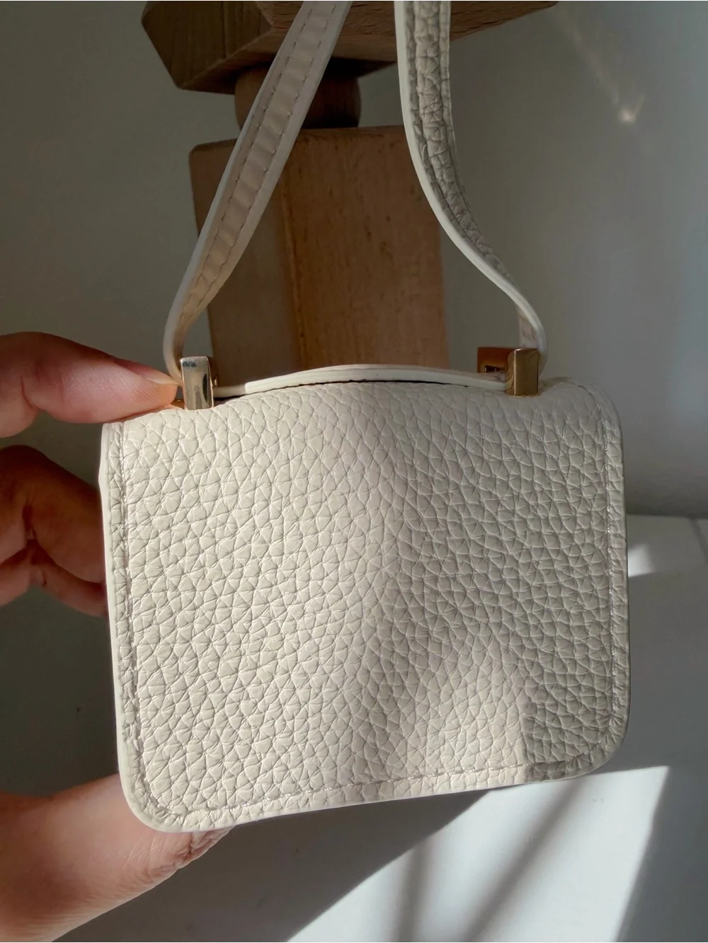 Clean White Mini Bag Charm
